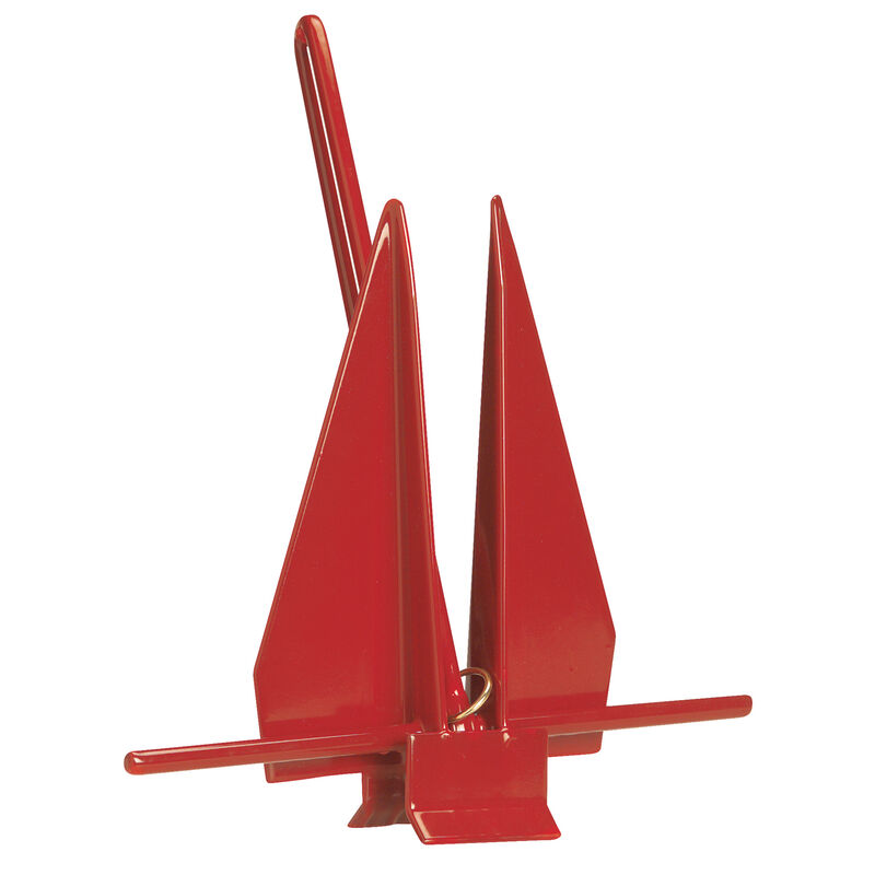 Greenfield Coated American Yachting Fluke-Style #13 Anchor, for boats up to 33' image number 1